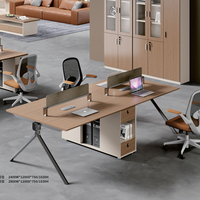 Bureau individuel directement de l'usine, mobilier de bureau élégant et pratique avec options de personnalisation