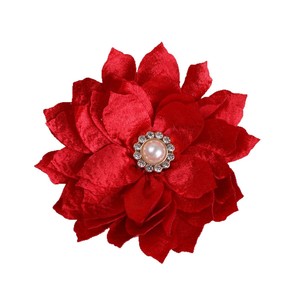 Flores de Tela con Centro de Perlas de Imitación y Diamantes de Imitación para Decoración de Ropa, Zapatos y Sombreros Infantiles - Product Image 5