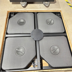 Base de Sombrilla de Aluminio Plegable Impermeable Cuadrada Moderna de Lujo y Alta Calidad con LED para Patio Exterior - Product Image 6