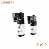 AIRWORK Série 4V – Vanne de commande directionnelle pneumatique à solénoïde 5/2 voies, Boîtier robuste 4V110 4V210 4V310 4V410 G1/8 G1/4 G3/8 G1/2