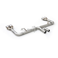 Tuyau d'échappement pour Audi A3 (8V) 1.8T 2.0T 2014-2020 avec quatre sorties pointues, tuyau d'échappement intelligent haute performance avec soupape
