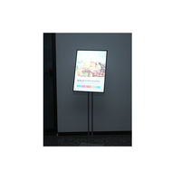 Panneau publicitaire LED mural ultra-fin en verre trempé étanche avec boîte lumineuse en aluminium pour usage intérieur – Commande publicitaire