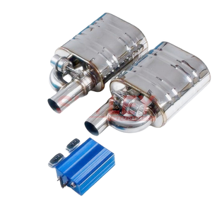 Système d'échappement de voiture en acier inoxydable de haute qualité avec silencieux à valve à vide simple de 3'' (76 mm) et commande à distance Valvetronic - Product Image 1