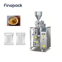 Machine d'emballage verticale entièrement automatique pour sachets de sauce cacahuète, machine de conditionnement de liquides, machine de formage et de scellage de petits sachets multifonction