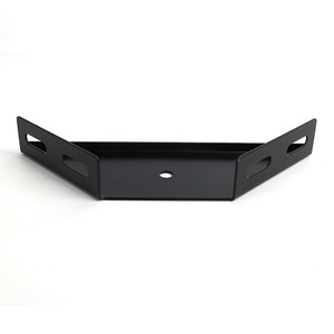 Support d'angle de lit noir triangulaire à angle droit, accessoire de quincaillerie - Product Image 3