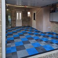 Dalles de sol emboîtables en PP pour garage, dalles de sol en plastique pour garage, grille de sol pour garage, dalles pour garage de lavage de voitures