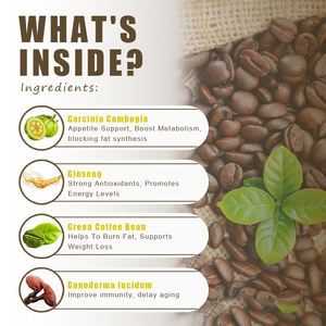 Частная этикетка потеря веса зеленый травяной растворимый кофе травяная потеря веса тонкий зеленый кофе для достижения ваших целей В фитнесе - Product Image 3