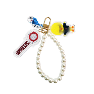 ขายร้อน Felix bangchan อะคริลิคมุกแสงติดพวงกุญแจการ์ตูนเด็กน่ารักสำหรับ skzoo พวงกุญแจจี้ kpop merch TOP - Product Image 3