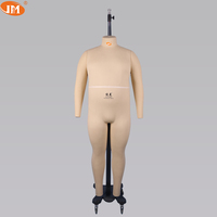 Mannequin homme sans tête en fibre de verre, taille plus, détachable, pleine taille, en stock, pour présentation de vêtements et de mode