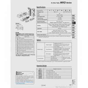 SMC Pneumatics Air Slide Table (Tabla de deslizamiento de aire) - Product Image 1
