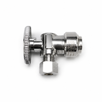 Vanne d'arrêt à bille d'angle OEM SUS 304/316 à 1/4 de tour pour raccordement rapide de filtre à eau et purificateur, pour robinet de toilettes