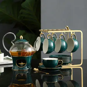 De gros thé pot en verre base-Bouilloire en verre, marteau avec col de cygne, théière de café et théière à thé, sûr et chaud, de cuisine,