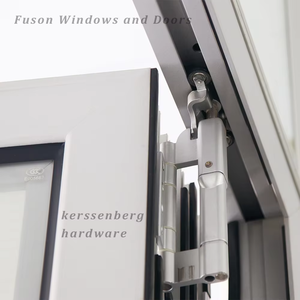 Fuson 2025 ללא מסגרת מתקפל דלתות זכוכית שליטה מרחוק מתקפל אוטומטי הזזה דלתות מחיצה עבור בתים חיצוניים - Product Image 2