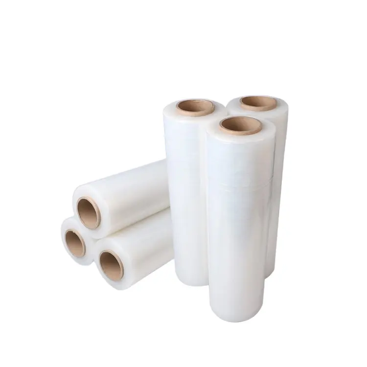 Super Light Thin Flexible Supplier For Fortune 500 Enterprises Used For Logistics hand manual lldpe stretch film imported rolls