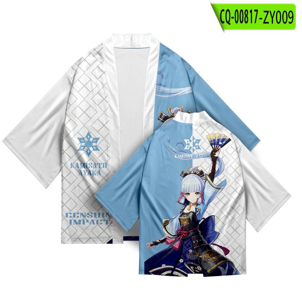 14.Kimono Women Men Shirt Costume