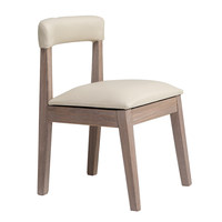 Chaise de salle à manger MULIGNA en bois massif empilable, style nordique simple et moderne, de haute qualité, écologique, pour la maison, l'hôtel, l'appartement, le restaurant
