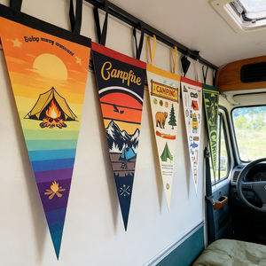 Bandera <span class=keywords><strong>de</strong></span> Fieltro con Nombre Personalizado, Letra Cursiva Moderna, Bandera <span class=keywords><strong>de</strong></span> Fieltro para Cumpleaños, Decoración para Fiestas y Hogar, Diseño Gratuito - Product Image 5