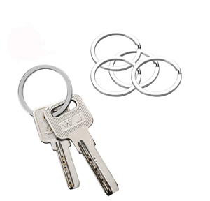 Anelli Piatti in Acciaio Inox da 20mm 25mm 30mm, Anelli a O per Portachiavi - Product Image 5