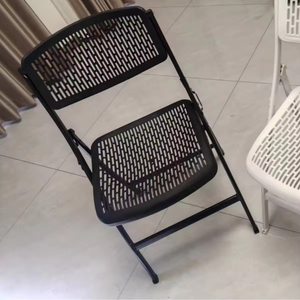 Wholesale Price Lightweight Modern Leisure School Training <b>Folding</b> <b>Chair</b> Foldable Hollow Banquet Wedding Event Garden <b>Chairs</b> - Product Image 6