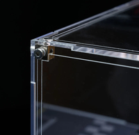 Boîte de Présentation en Acrylique Anti-UV pour Voitures Miniatures, 1/8/18/24, Vitrine Antipoussière avec 4 Étagères pour Modèles Hot Wheels/Tomica, Étui de Rangement Transparent