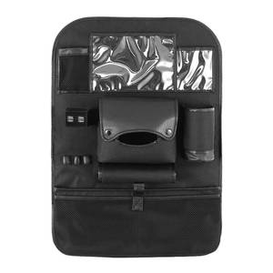 Organizador de asiento de coche plegable de cuero pu con mesa, bolsas de almacenamiento de moda con USB, nuevo diseño - Product Image 5