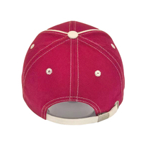 Sombrero de béisbol de 6 paneles hecho a medida de fábrica directa, banda para el sudor de algodón, punto étnico a rayas, logotipo bordado en 3D, aspecto deportivo Vintage