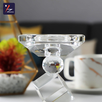 Élégant cristal verre table bougeoir faveurs de mariage