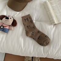 Chaussettes confortables et respirantes en coton/élasthanne tricotées pour femmes, collection printemps-automne, vente en gros usine Muhui