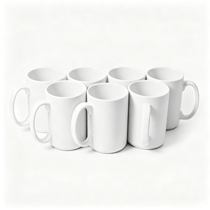 Vente en gros de tasses à sublimation vierges de 15 oz et 11 oz, tasses à café en céramique réutilisables, logo personnalisé, design contemporain pour la maison, le bureau, l'hôtel - Product Image 6