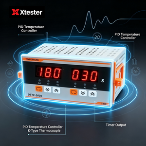 เครื่องควบคุมอุณหภูมิ Xtester-DTTF-2000 พร้อมตัวตั้งเวลา วัสดุพลาสติก สำหรับเครื่องรีดร้อน รองรับ OEM/ODM กวางตุ้ง 009 - Product Image 4