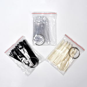 50 pièces d'échantillons d'ongles en plastique en forme d'éventail avec anneau métallique, transparents, naturels, professionnels, pour la pratique et la présentation de couleurs de vernis à ongles et de gel - Product Image 5