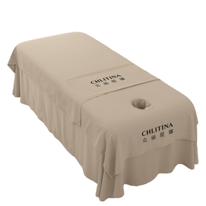 Lenzuola da massaggio in microfibra set gonna da letto mantovana lenzuolo con foro poggiatesta Anti-Pilling copriletto - Product Image 1