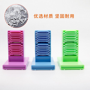 Soporte para bandejas dentales de 15x10x16cm, estante azul para bandejas de impresión para equipos de cuidado bucal - Product Image 3