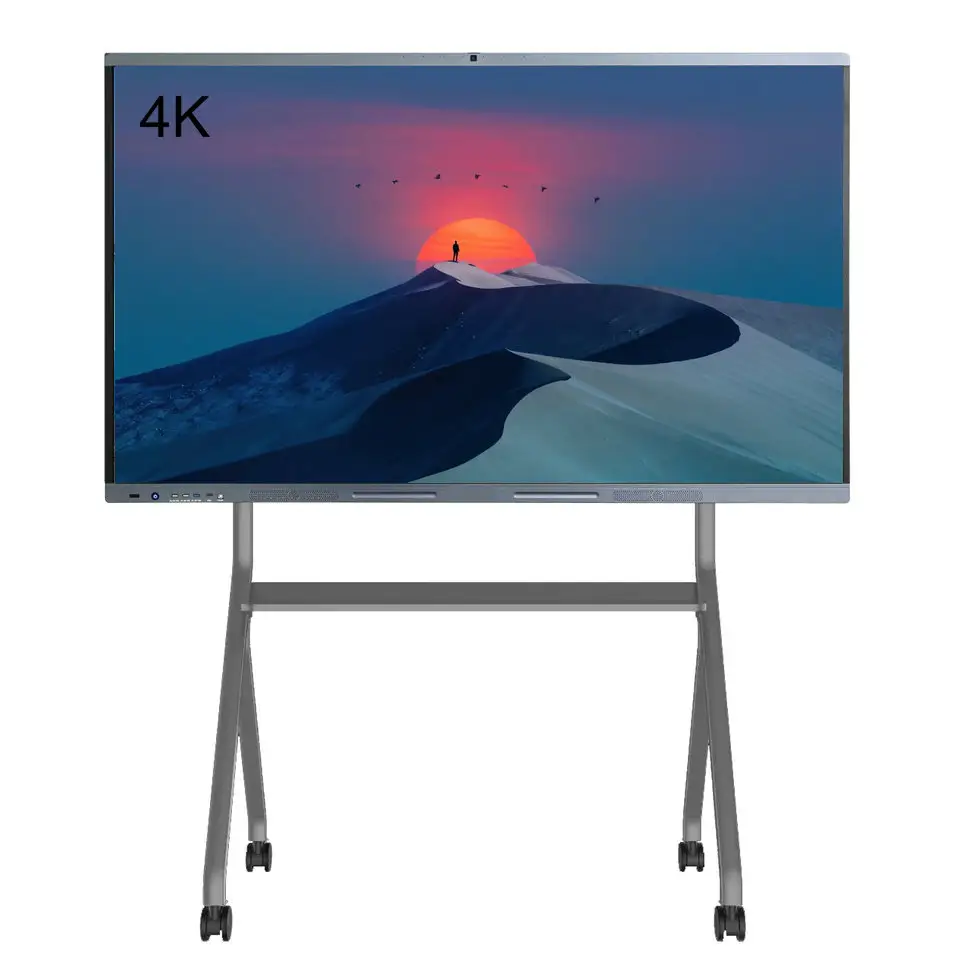 전자 인터랙티브 스크린 4k 스마트 TV 터치 스크린 화이트보드 LED 블랙 기술 교육 중고 제품 판매 58KG