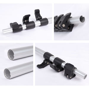 環境に優しいアルミニウム製 多目的伸縮ポール クランプロックとPVCハンドル付き - Product Image 4