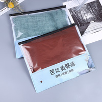 Sacs en PVC avec fermeture éclair pour sous-vêtements d'enfants en vinyle transparent écologique imprimé avec propre logo personnalisé sacs en plastique givré avec fermeture éclair