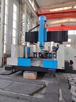 Mesin Penggilingan CNC Vertikal FANUC Controller HS10042/12040/16042 Tipe Gantry Kolom Ganda untuk Pemotongan Berat