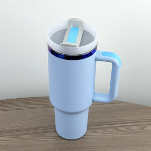 Vaso de 40 oz con Recubrimiento en Polvo, Galvanizado, con Grabado Láser, Logotipo Personalizado, Botella de Agua de Acero Inoxidable, Taza Original - Product Image 3