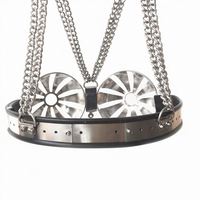 Cage de chasteté féminine en métal en acier inoxydable pour femmes