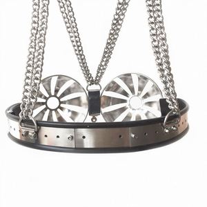 Sujetador <span class=keywords><strong>de</strong></span> <span class=keywords><strong>castidad</strong></span> femenino <span class=keywords><strong>de</strong></span> metal <span class=keywords><strong>de</strong></span> acero inoxidable, Bondage Dispositivo <span class=keywords><strong>de</strong></span> <span class=keywords><strong>Castidad</strong></span>, <span class=keywords><strong>jaula</strong></span> para cubrir el pecho para mujeres - Product Image 4