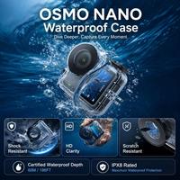 Boîtier étanche TELESIN 60m pour DJI Osmo Nano IPX8, boîtier de plongée sous-marine, protection anti-buée pour caméra d'action