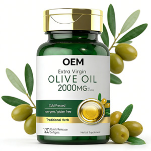Gélules d'huile d'olive extra <span class=keywords><strong>vierge</strong></span> pour la santé cardiaque, soutien antioxydant, équilibre et confort articulaire - Product Image 1