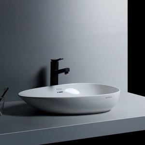 <b>Side</b> drain ceramic above counter basin basin wash basin washing machine cabinet creative wash basin basin wash <b>table</b> - Product Image 3