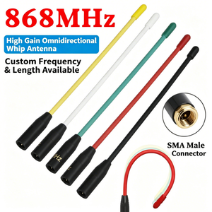 Antenne LoRa flexible 868 MHz avec connecteur SMA, faible VSWR, gain élevé 10 dBi, polarisation verticale omnidirectionnelle, extérieure, pour passerelle IoT - Product Image 3