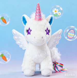 <span class=keywords><strong>Licorne</strong></span> en peluche enchantée avec ailes scintillantes, cadeau d'anniversaire, cadeau <span class=keywords><strong>de</strong></span> Noël <span class=keywords><strong>secret</strong></span>, garniture <span class=keywords><strong>de</strong></span> panier <span class=keywords><strong>de</strong></span> Pâques, accent <span class=keywords><strong>de</strong></span> décoration d'étagère, 100% polyester - Product Image 5