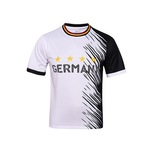 Maillot <span class=keywords><strong>de</strong></span> football respirant à manches courtes pour supporter <span class=keywords><strong>de</strong></span> l'équipe nationale d'Haïti, avec drapeau, multi-pays, pour matchs <span class=keywords><strong>de</strong></span> football - Product Image 4