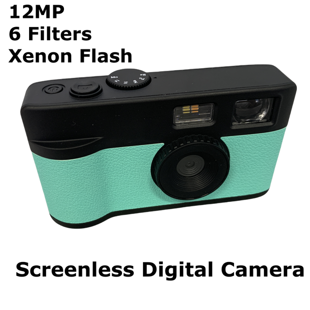 XHW Wholesale 12mp 8 Film Filter Screenless Retro Digital Camera Appareil Photo NO Screen Free Digital Vintage Camera