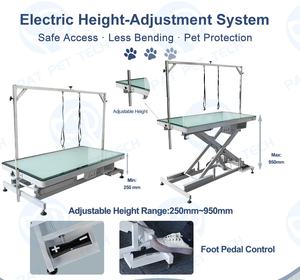 Tavolo da Toelettatura per Cani di Grossa Taglia e Gatti Elettrico Regolabile a X con Design a Led - Product Image 3
