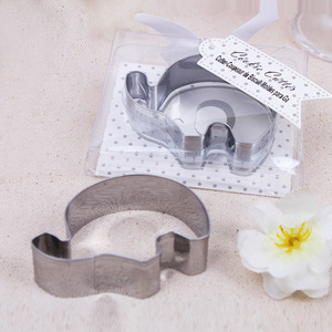 Carino Baby Shower Party bomboniera piccolo elefante uccelli amore tagliabiscotti per il compleanno del bambino e regali di nozze realizzati in metallo resistente - Product Image 5