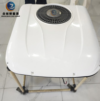 Climatiseur de toit universel électrique 12/24V pour camionnette, intégré, avec compresseur scroll R134a, 1800-2000W